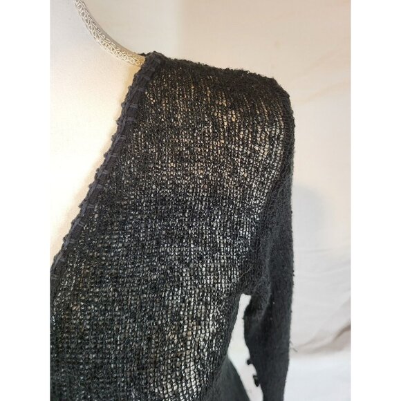 Baik Baik Honolulu Women's Long Sleeve Open Loose Knit Sweater Cardigan‎ S Beach - Picture 2 of 6